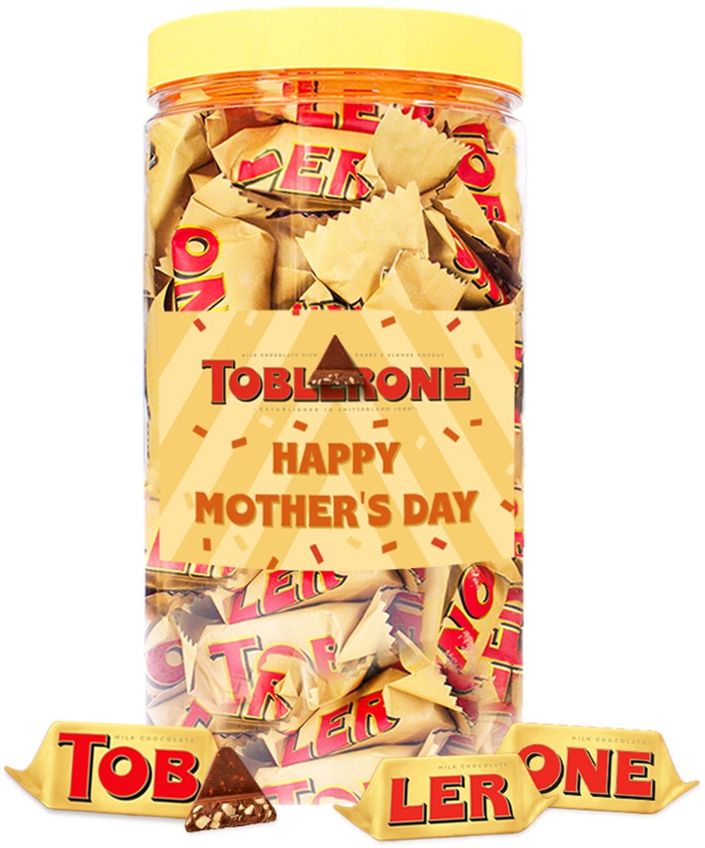 Toblerone Tiny chocolade "Happy Mother's Day" - melkchocolade met nougat, amandel en honing - Moederdag cadeau - 500g