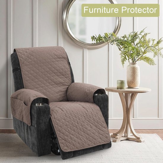 Fauteuil chenille - bruin - 87x72x66 cm