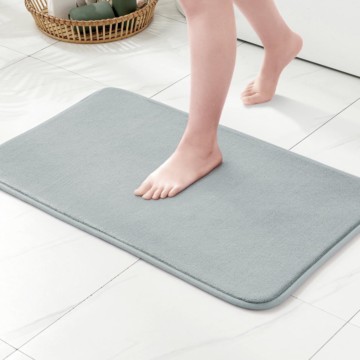 Ibenzoa® Luxueuze Zachte Badmat met Traagschuim en Antislip Eigenschappen voor Veiligheid en Comfort