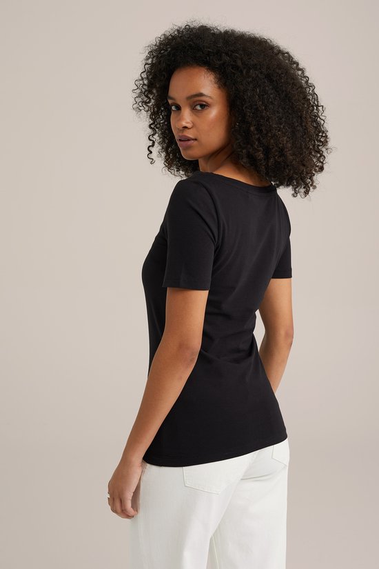 WE Fashion Dames T-shirt met boothals