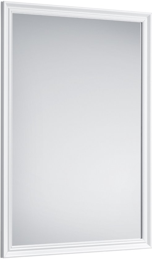 Spiegel - Trio Alara - Ingelijste Wandspiegel - 50x70cm - Kunststof - Wit