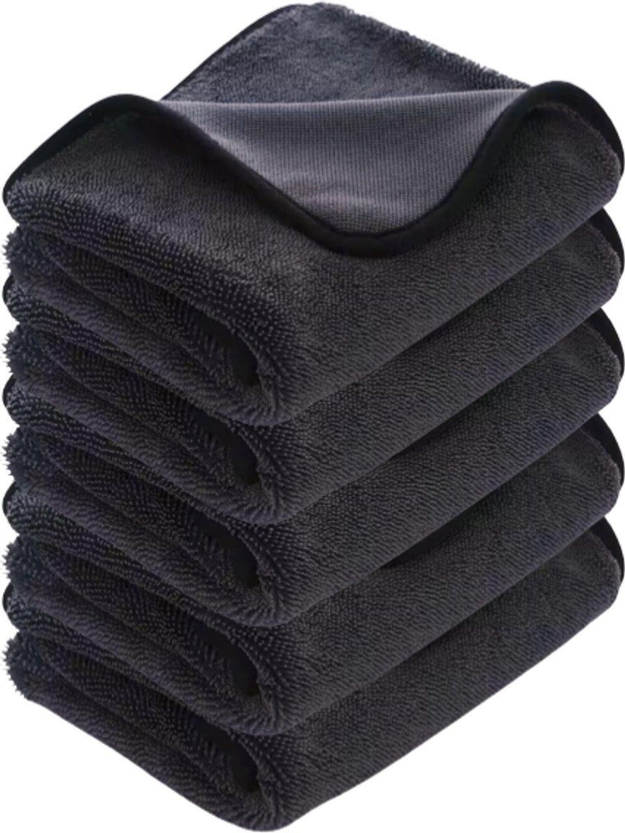 ZOETTT Premium Droogdoek - 5 stuks - 600gms - 40x60cm - Droogdoek badkamer - microvezeldoek - geschikt voor badkamer en auto - anti kalk droogdoek - Wonderdoek - Fastdry