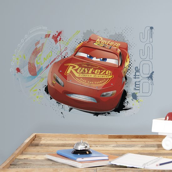 Muursticker Cars 3 Flash McQueen