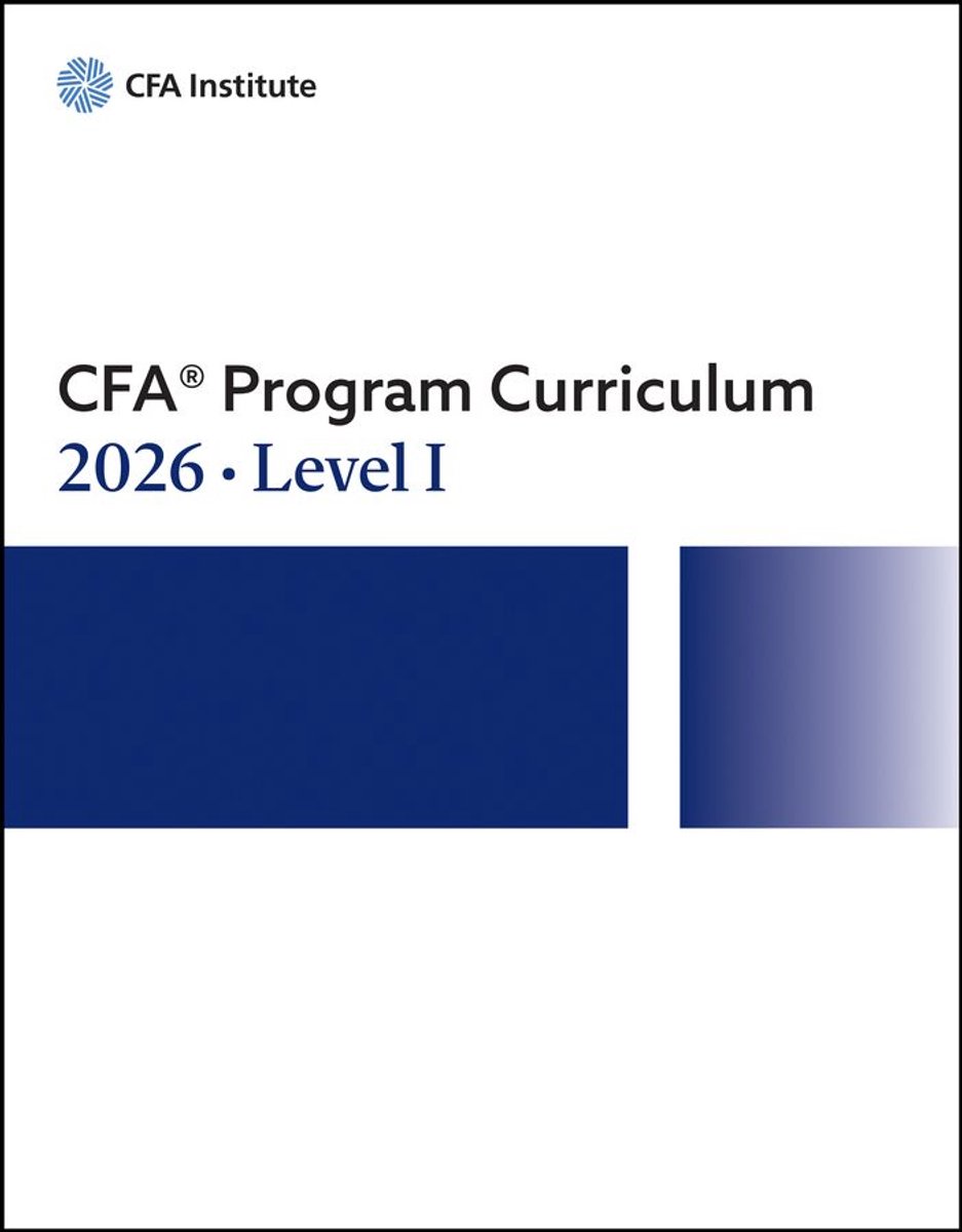 Omslag van 2026 CFA Program Curriculum Level I Box Set