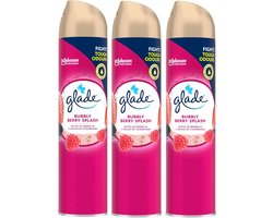 Aerosol luchtverfrisser 300ml - Bubbly Berry Splash - Verfrist de lucht met fruitige geuren