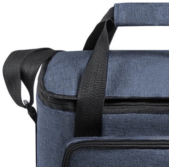 Benson koeltas Polar - inhoud 15 liter - Blauw - 31 x 24 x 20 cm - Koeltassen - polyester/aluminium - met voorvakje van Benson — afbeelding 3