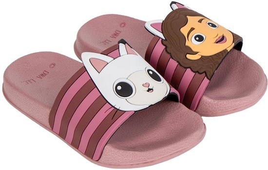 Slippers de maison de poupée Gabby Chaussons de bain pour Filles Enfants