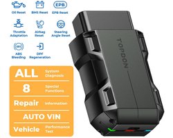 OBD Scanner - OBD2 - Auto Scanner - Auto uitlezen - Diagnose Apparatuur voor Auto's - OBD2 Smart Bluetooth Scanner - Volledig Systeem Diagnoseapparaat - DTC Uitleg - Onderhoud Reset Tool - Auto Code Reader - App Compatibel