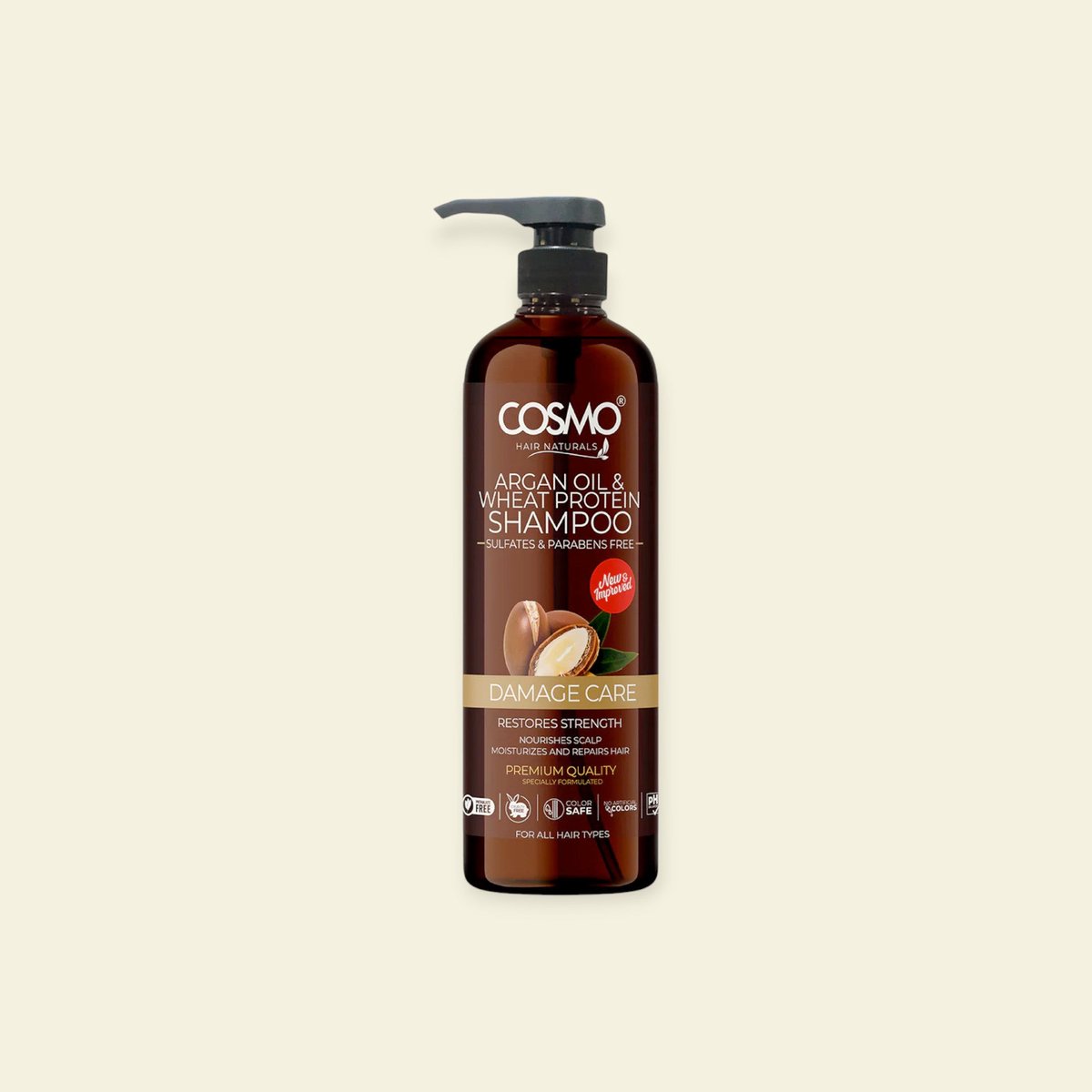 Arganolie & Tarweproteïne Shampoo – Versterkend & Herstellend