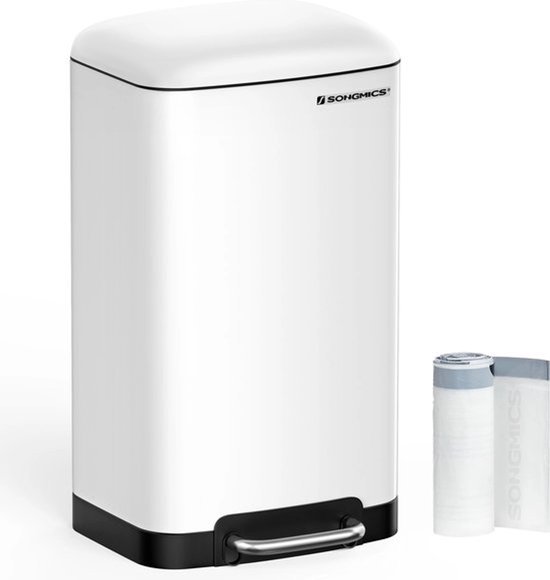 Vinsetto 20 L Prullenbak Vuilnisbak Pedaalemmer Met Binnenemmer Soft Close Rvs Pp O29 2 X 44 H Cm~0v4p47p6hbg01