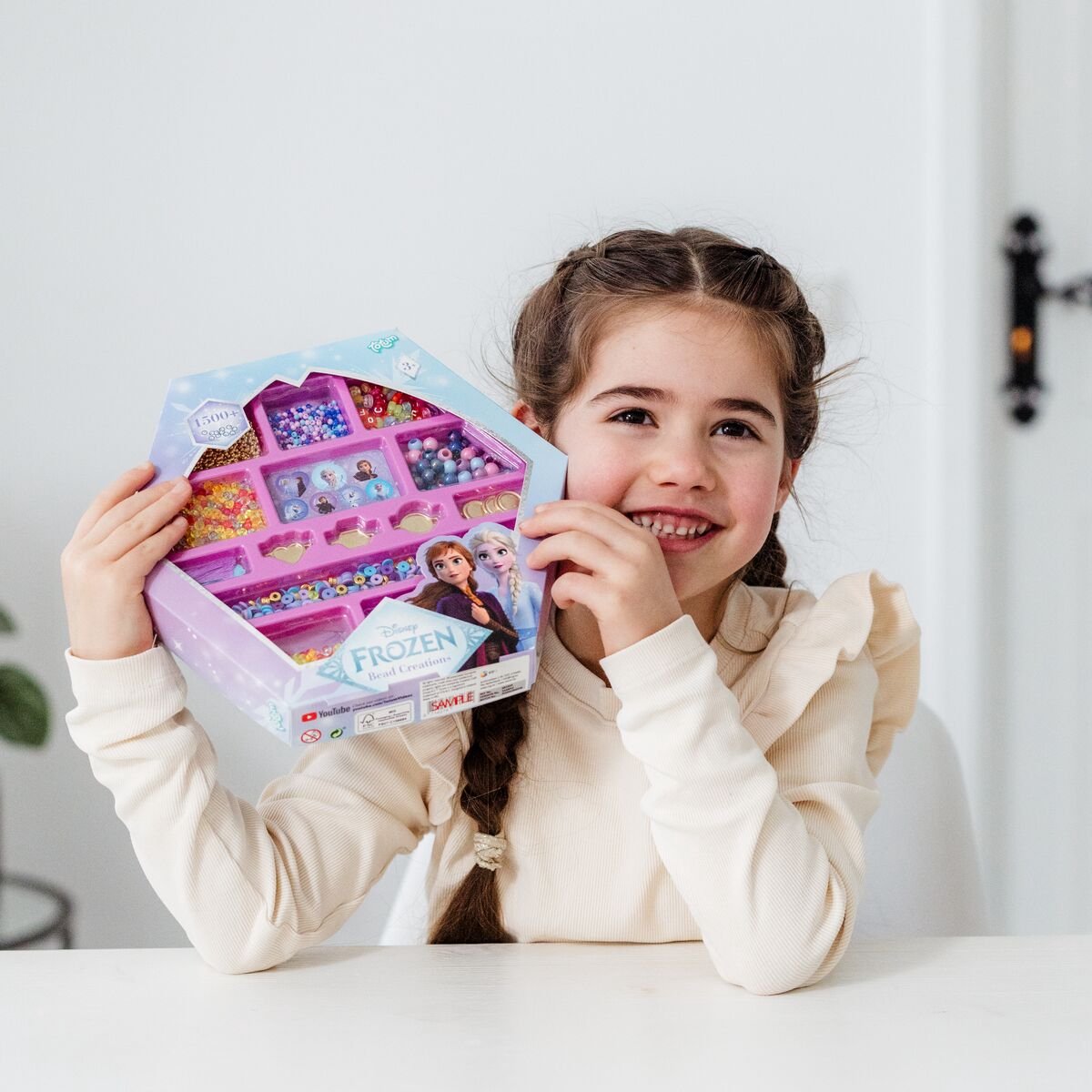 Disney Frozen Totum kralen set 1500-delig - 5 armbandjes en sieraden maken -knutselen creatief speelgoed meisjes vanaf 3 jaar vriendschaps armbandjes cadeautip — afbeelding 7