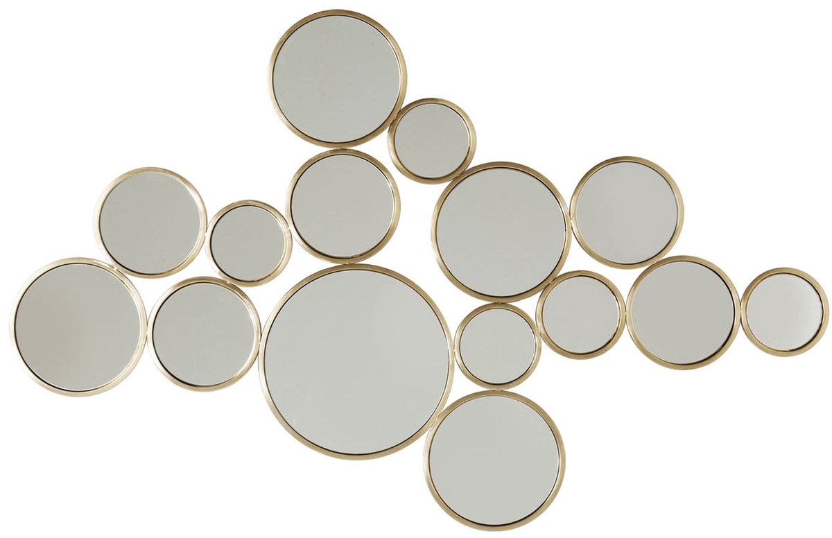 Kare Spiegel Bubbles Brass 93x138cm