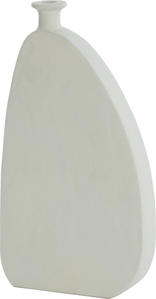 Light&living Vaas deco 21x4x36 cm OBIDO crème