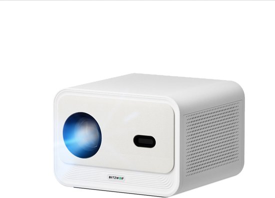 Mini Projector Beamer met Waterkoeling, Android TV, Auto Keystone Correctie, Elektrische Focus, WIFI6, voor Buitenfilms