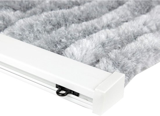 CRLYN® Vliegengordijn Kattenstaart - Hordeur - Vliegengordijn - Donkerblauw met Wit — afbeelding 3