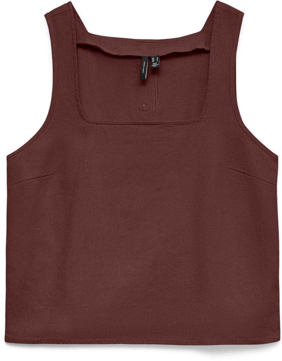 VERO MODA - VMMYMILO SL BUTTON SHORT TOP WVN GA - Dames - Blouses