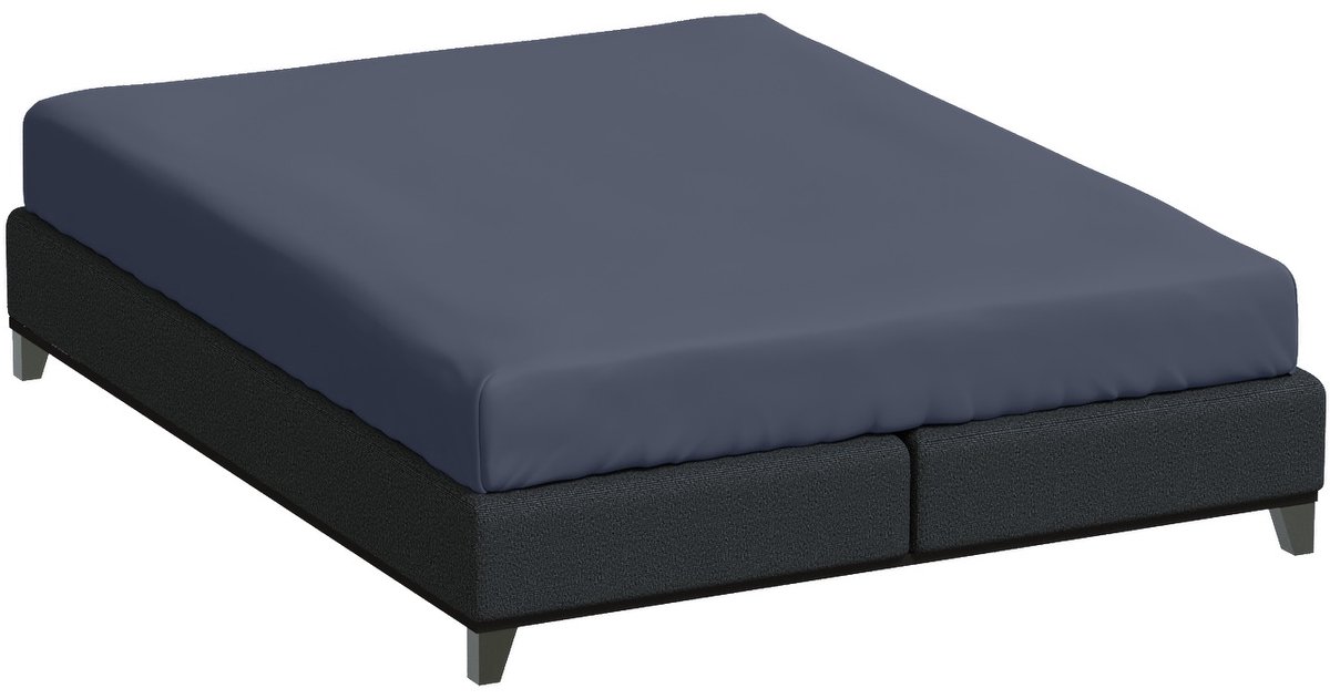 Bella Donna Lits-jumeaux XL Hoeslaken Jersey - blauwgrijs-0209 200/220-220/240
