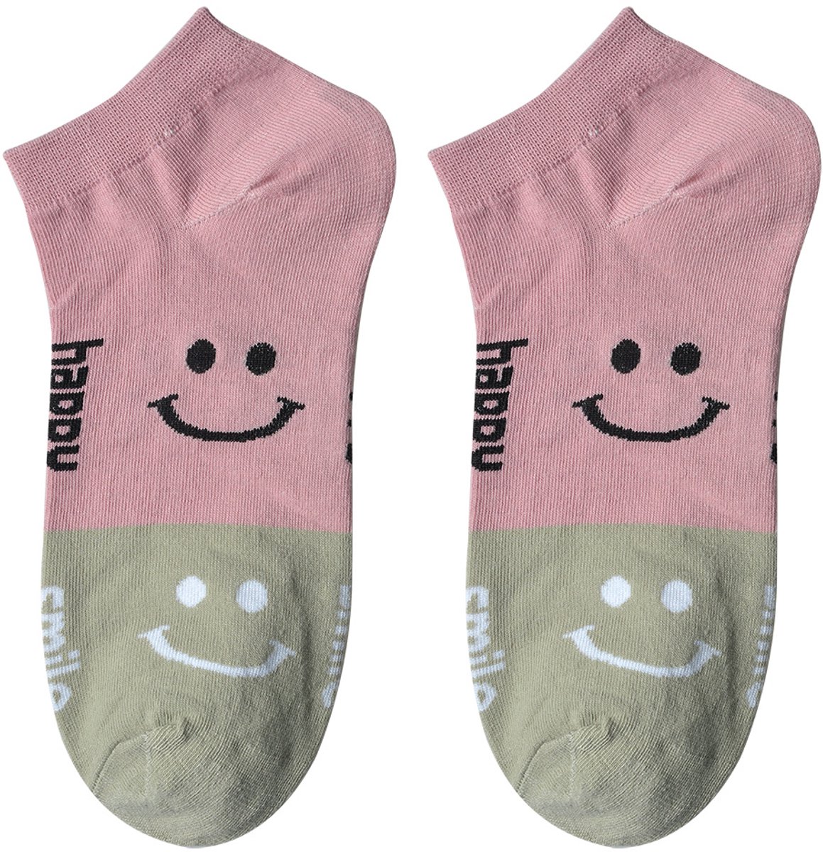 Clayre & Eef Grappige Sokken one size Roze Polyester smile
