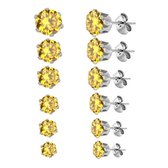 Aramat Jewels - Oorbellen - Zilverkleur / 3 mm - Zilverkleur - - - Cadeau