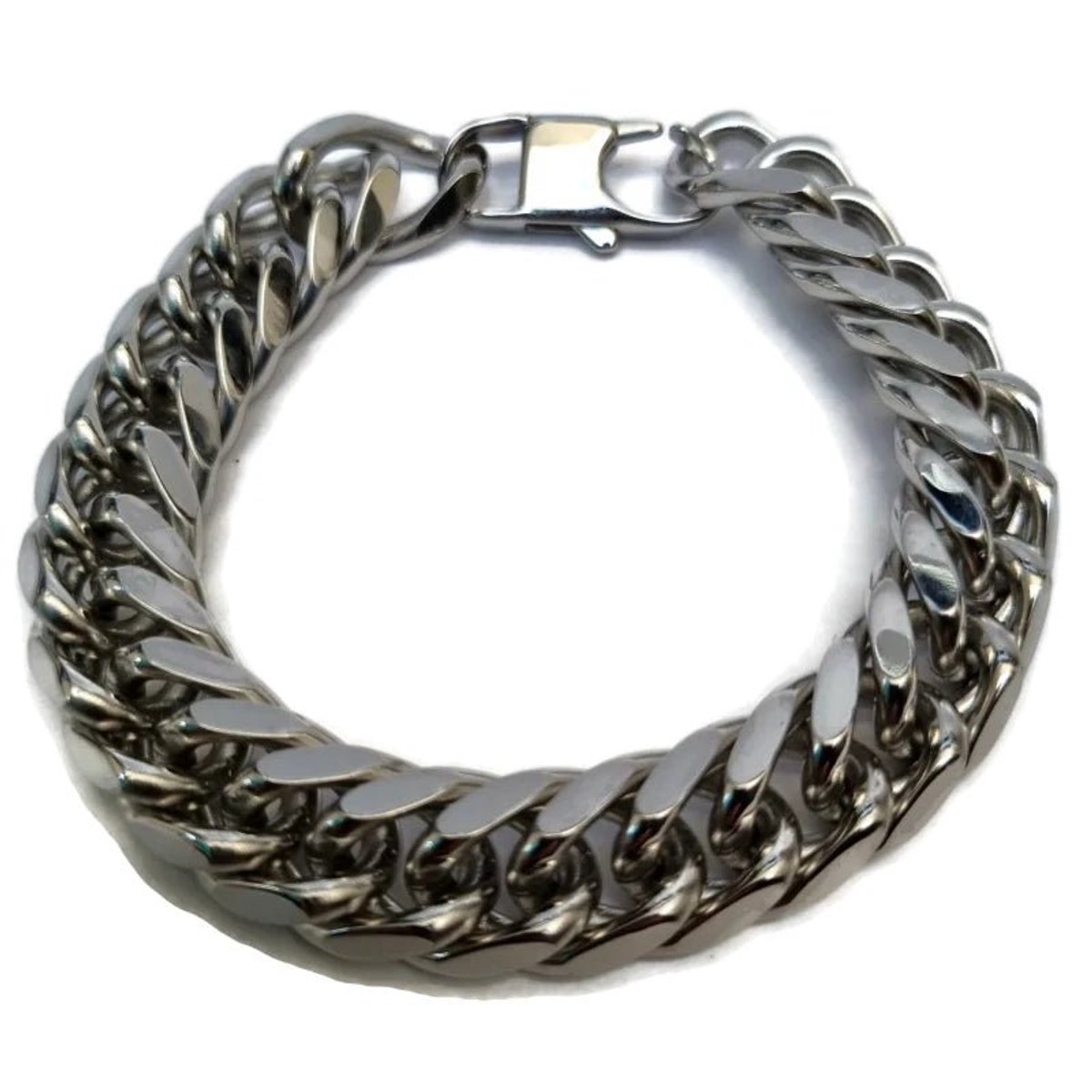 Aramat Jewels | Armbanden | Curb Cuban 12mm Armband mannen | | | |12mm | Staal | Volwassenen | Verkleurd niet