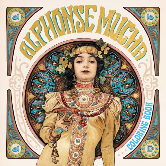 Alphonse Mucha Coloring Book - cover