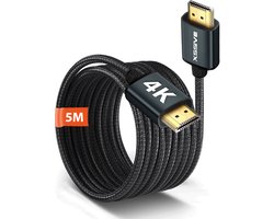 Lange 4K HDMI Kabel - 5 Meter - Extra Sterk - High Speed - 4K@60Hz Ultra HD - HDMI naar HDMI Kabel voor TV Beamer Projector Laptop Computer Monitor 50 Hz