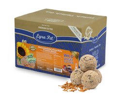 200 stuks. Lyra Pet® Tit Dumpling Protein Boost met meelwormen zonder net, 90 g per stuk = 18 kg