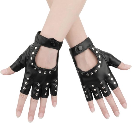 Goth leren handschoenen - België Goth leren handschoenen - België