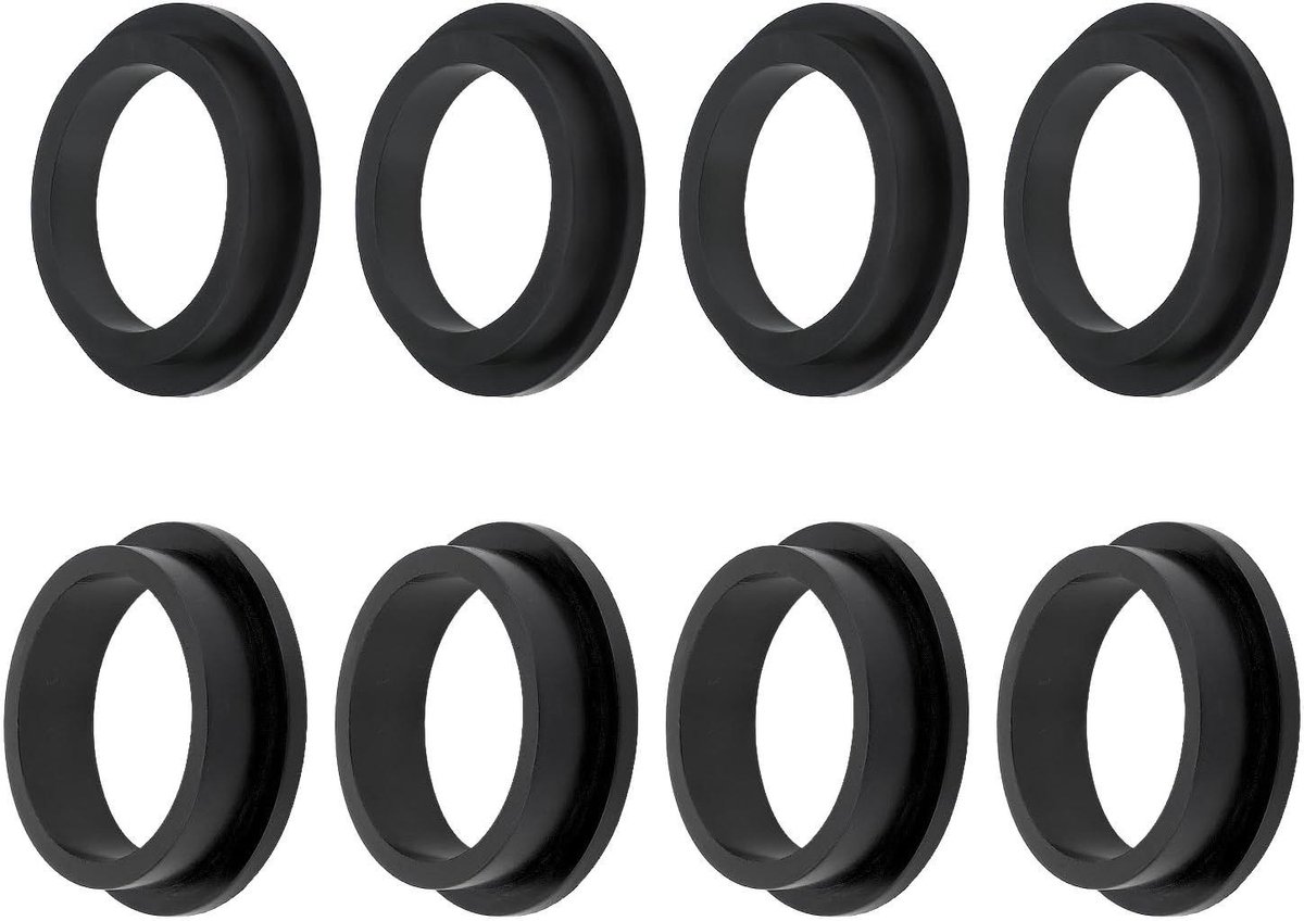 L-Vormige O-Ringpakking Rubber Vervanging van Pakkingen voor Zwembadzandfilterpompen Compatibel met Intex Zandfilterpompmotor (4 Stuks 11228 en 4 Stuks 11412)