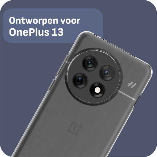 Cazy Hoesje geschikt voor OnePlus 13 Hoesje Siliconen - Flexibele Case - Transparant