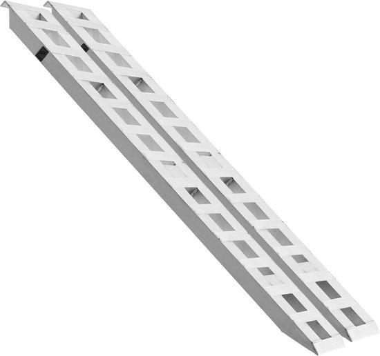 YRHome 2 x oprijplaat, 400 kg, verzinkt staal, laadrail, glijplaten
