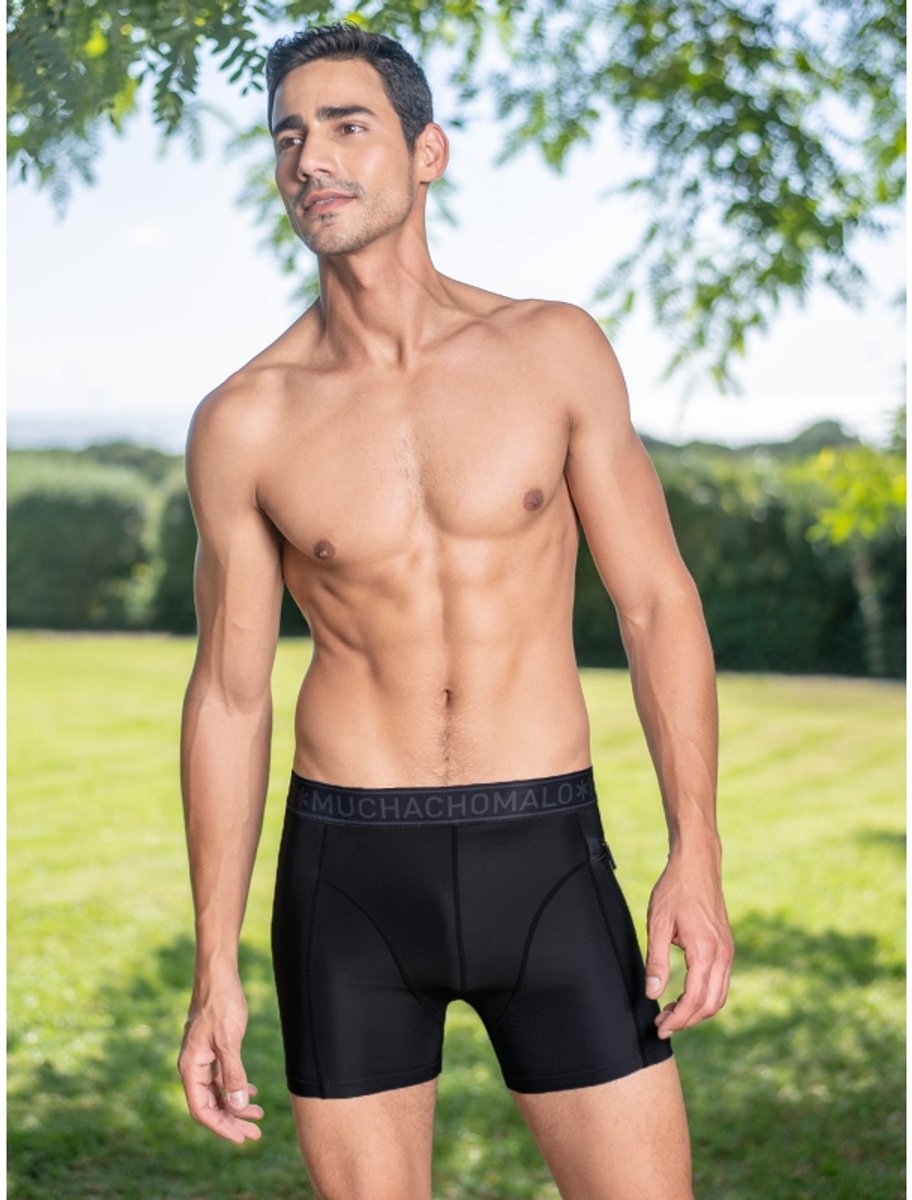Muchachomalo Heren Thight Zwembroek - 1 Pack - Zwart - Mannen Zwembroek — afbeelding 7