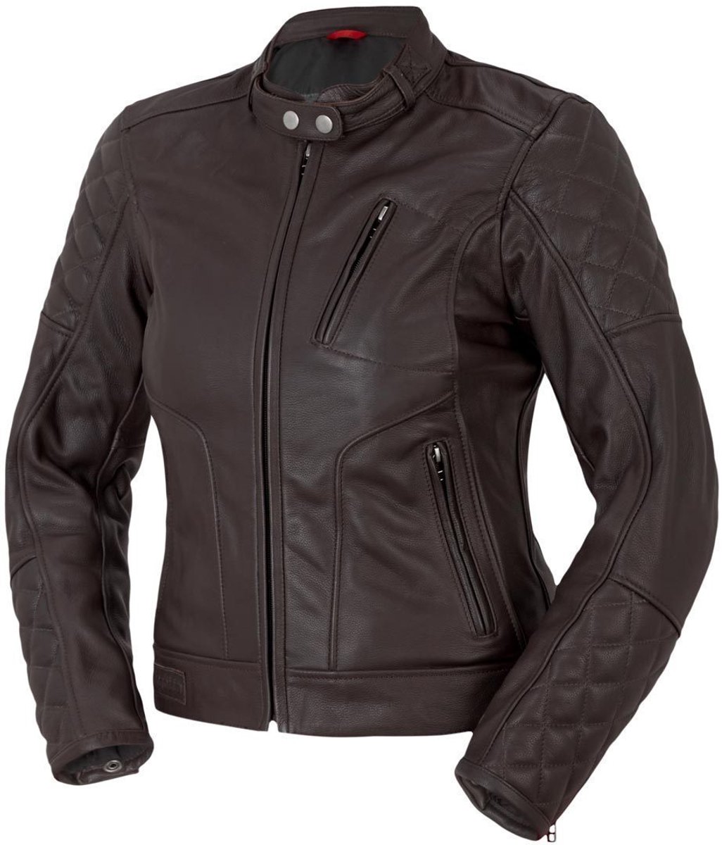 Bogotto Chicago Retro Dames Bruin Leren Motorjas - Jas