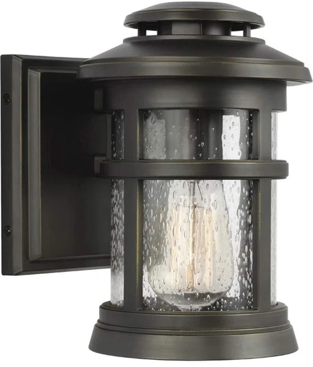 Feiss LED Wand Buitenlamp Newport | 1X E27 Max 60W | IP44 | Dimbaar | Antique Bronze
