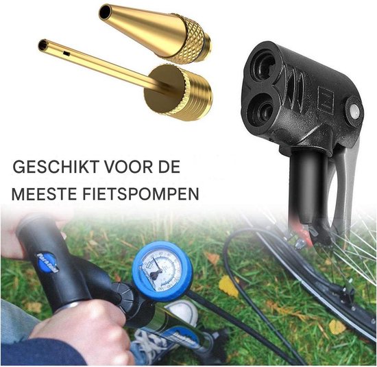 Ventiel Adapter Set - Luchtpomp Adapters - Fiets Banden Vullen - 24 Delig Koper - Compact Draagbaar — afbeelding 3