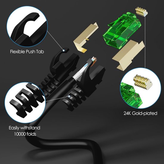 Hama Netwerkkabel CAT-6a 10 Gbit/s U/UTP Plat 5,00 M