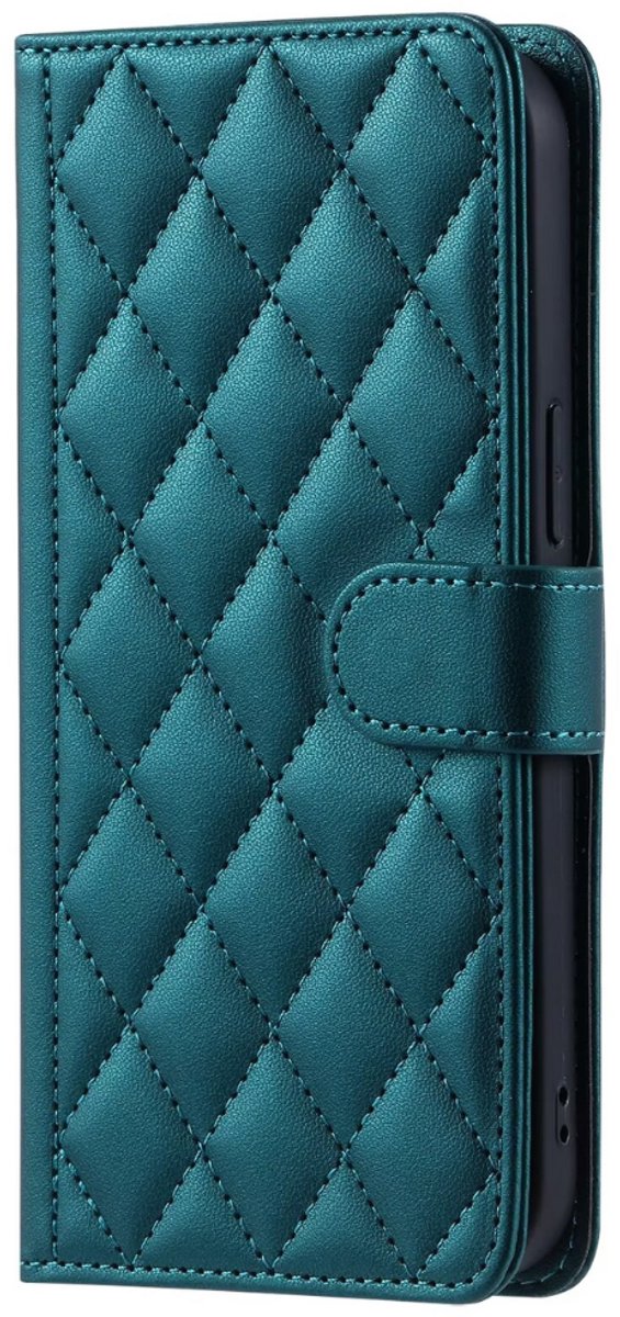 Hoesje geschikt voor Samsung Galaxy A26 - Bookcase - Pasjeshouder - Koord - Kunstleer - Groen