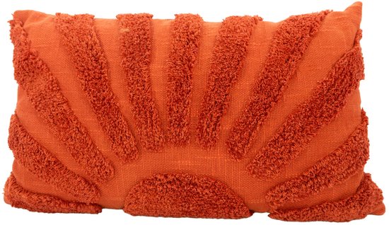 Coussin décoratif en coton 100% recyclé Soleil