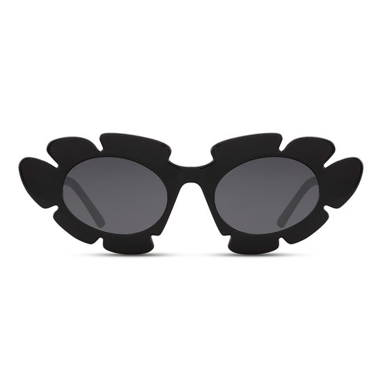 Zonnebril bloem - Zonnebrillen - Festival bril - Rave bril - Glasses - Zwart van Merkloos — afbeelding 2