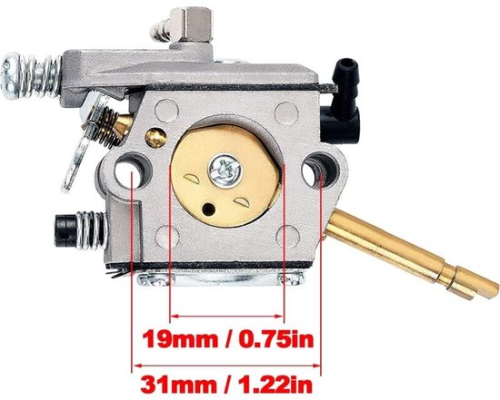 Geschikt voor Carburateur compatibel met Stihl FS160 FS220 FS180 FS280 FR220 Grastrimmer Vervangt voor Zama C15-51 C1S-S3G met luchtfilter en bougiebrandstofleiding van Hipa — afbeelding 2