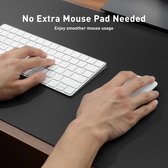 Sous-main en cuir Famanu, tapis de souris, papier de soie antidérapant en cuir PU, pour ordinateur portable, bloc-notes étanche pour le bureau et la maison (60 cm x 35 cm, noir)