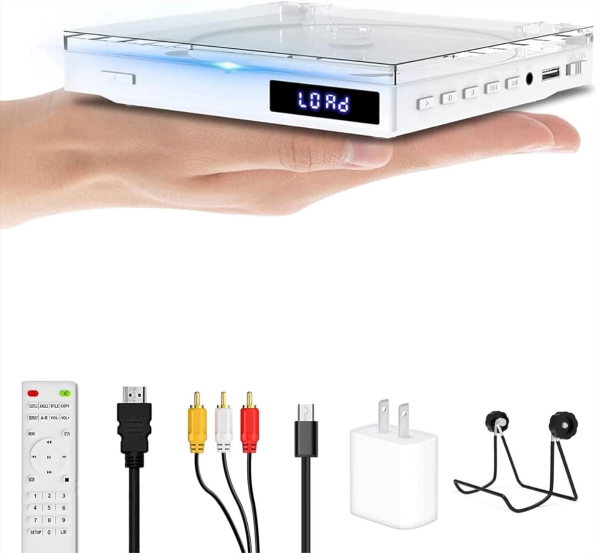 DVD Speler met HDMI - Blu Ray Spelers - Externe DVVD Speler - Wit
