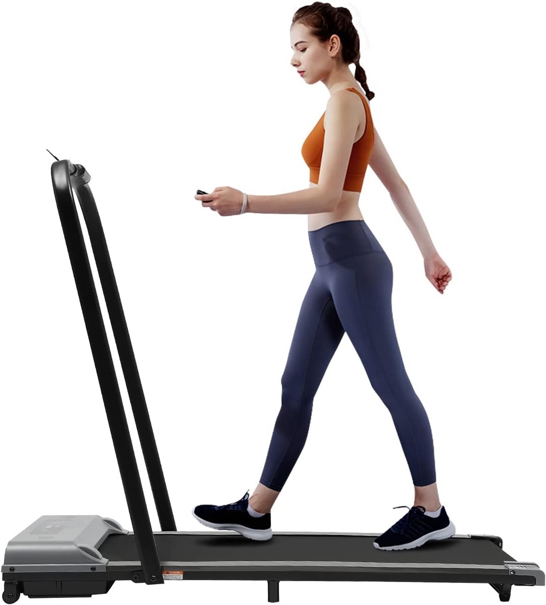 Loopband inklapbaar - Hometrainer Elektrisch - Walking Pad Fitness - Grijs