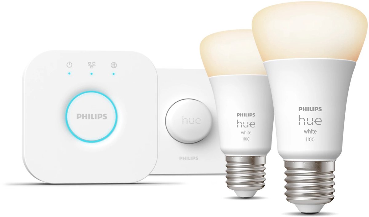Philips Hue starterkit - zacht witlicht - 2x - E27