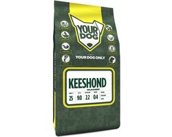 Hondenvoer Yourdog Keeshond - Rijk aan Buffel en Kip - 3kg, zonder kunstmatige toevoegingen
