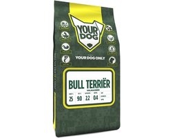 Hondenvoer Yourdog - Bull Terriër 3kg - Rijk aan Buffel en Gevogelte, Gezonde Voeding voor Gevoelige Honden