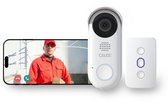 Calex Video Deurbel met Camera - 2K - Bedraad - Slimme Deurbel met Chime - Nachtzicht & 2‑weg Audio - Wit