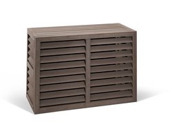 Evolar Airco Omkasting Buitenunit - Ombouw Warmtepomp - Onderhoudsvrij - WPC - 90 x 60 x 40 cm - EVO-COVER-WPCXSWG