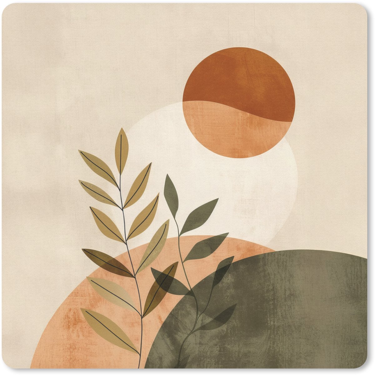 Muismat 20x20 cm - Mousepad Takken - Vormen - Abstract - Muismatten