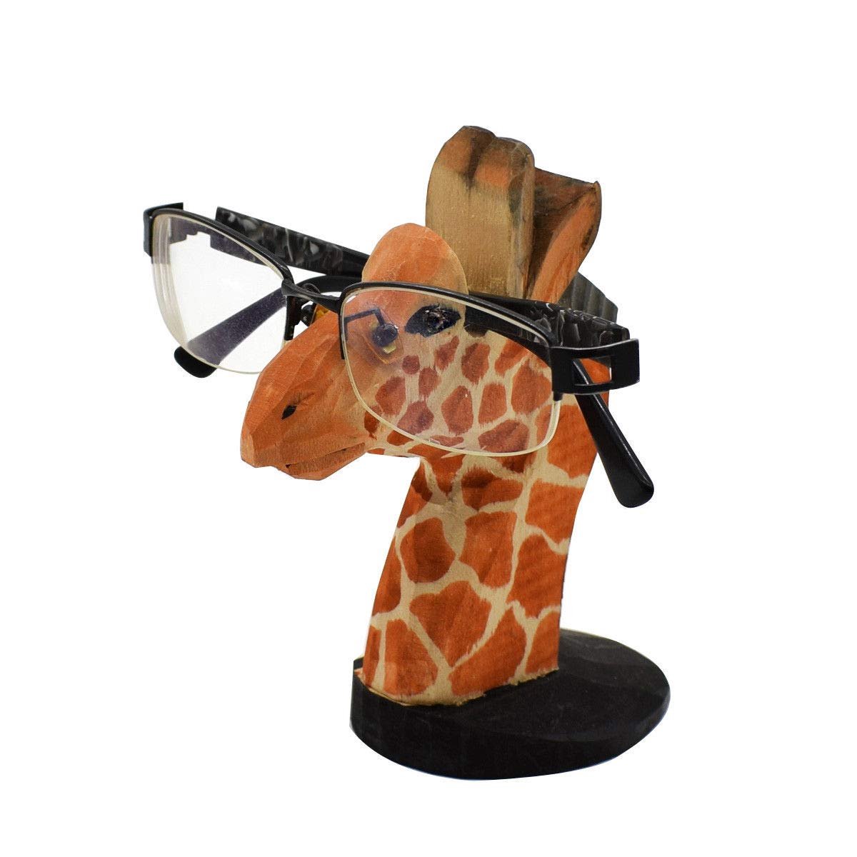 Ibenzoa® Houten Brillenstandaard met Dierenvorm - Handgesneden Decoratie